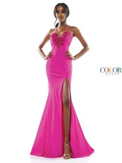 Style 2302 Colors Pink Size 10 Floor Length Pageant Tall Height Mermaid Dress on Queenly