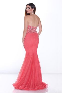 Style 30483 Impression Orange Size 2 Flare Mermaid Dress on Queenly
