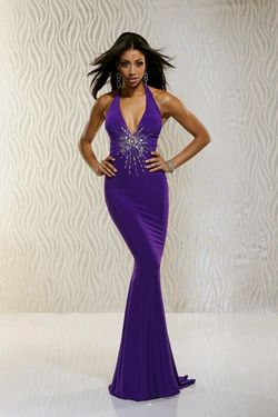 Style 30554 Impression Purple Size 6 Mermaid Dress on Queenly