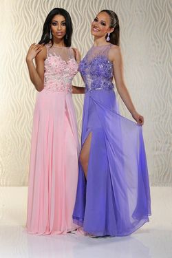 Style 30560 Impression Pink Size 8 Side Slit Sheer 50 Off A-line Dress on Queenly