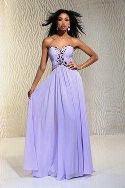 Style 30580 Impression Purple Size 12 Tall Height A-line Dress on Queenly