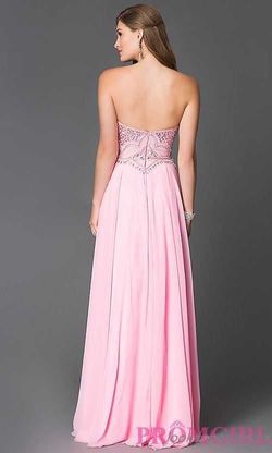 Style 30658 Impression Light Pink Size 2 Strapless Jewelled $300 A-line Dress on Queenly