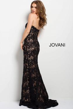 Style 45192 Jovani Black Size 4 Strapless Sweetheart Mermaid Dress on Queenly