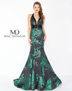 Style 48727 Mac Duggal Green Size 8 Pageant Floor Length Prom Mermaid Dress on Queenly
