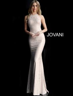 Style 60137A Jovani Red Size 6 Flare Silver Mermaid Dress on Queenly