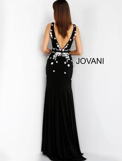 Style 61096 Jovani Black Size 4 Sequin Multicolor Mermaid Dress on Queenly