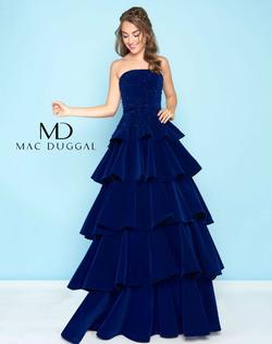 Style 66344 Mac Duggal Black Size 8 Prom Ball gown on Queenly