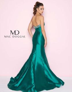 Style 66561 Mac Duggal Blue Size 16 Silk Plus Size Mermaid Dress on Queenly