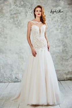 Style 71052 Angela and Alison White Size 8 Pageant Tall Height Ivory Tulle Mermaid Dress on Queenly