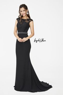 Style 81012 Angela & Alison Black Size 6 Prom Mermaid Dress on Queenly