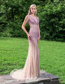 Style 8229 Vienna Prom Purple Size 4 Tulle Mermaid Dress on Queenly