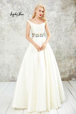 Style 771081 Angela and Alison Blue Size 18 Floor Length Tall Height Prom A-line Dress on Queenly