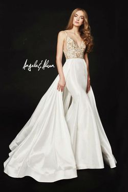 Style ANG67028 Angela & Alison White Size 8 Prom Ivory Mermaid Dress on Queenly