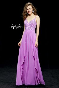 Style ANG70018 Angela and Alison White Size 6 Military Prom Sequined Floor Length A-line Dress on Queenly