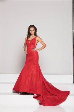 Style COL2391 Colors Dress Red Size 2 Prom Mermaid Dress on Queenly