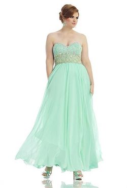 Style D477 Riva Green Size 18 Tulle Plus Size A-line Dress on Queenly