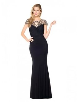 Style G325 Colors Dress Black Size 6 Flare Mermaid Dress on Queenly
