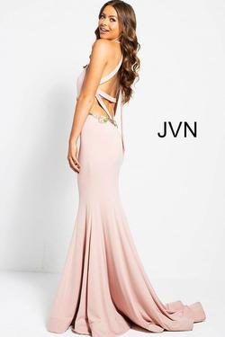 Style JVN49374 Jovani Pink Size 4 Side slit Dress on Queenly