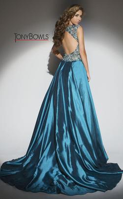 Style TB117222 Tony Bowls Blue Size 8 Pageant Mermaid Dress on Queenly
