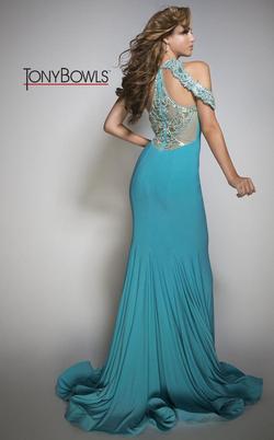 Style TB117270 Tony Bowls Blue Size 6 Mermaid Dress on Queenly