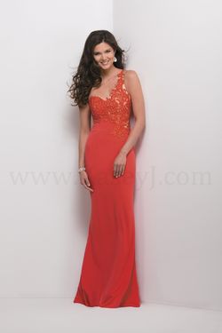 Style W177012 Jasmine Red Size 12 Plus Size Floor Length Mermaid Dress on Queenly