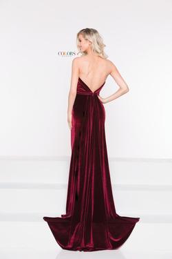 Style 20005 Colors Dress Red Size 4 Flare Mermaid Dress on Queenly
