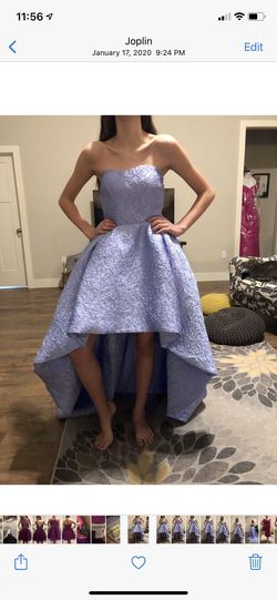 Sherri Hill Purple Size 2 High Low Prom Strapless Cocktail Dress on Queenly