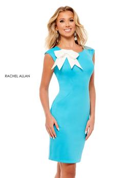 Rachel Allan Blue Size 6 Interview Cocktail Dress on Queenly
