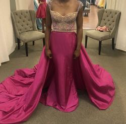 Mac Duggal Pink Size 0 Pageant Train Dress on Queenly