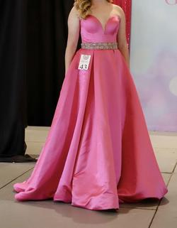 Jovani Pink Size 6 Strapless Ball gown on Queenly