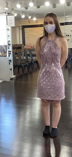 Sherri Hill Purple Size 0 Mini A-line Dress on Queenly