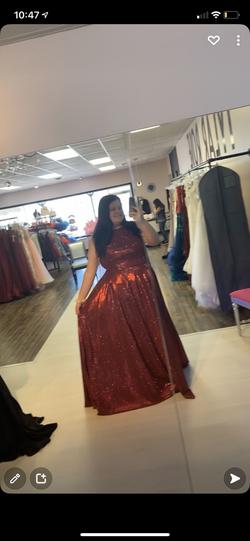 Red Size 24 Straight Dress on Queenly