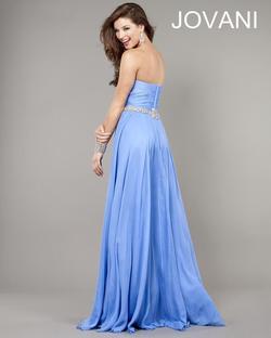 Jovani Blue Size 2 Tulle Straight Dress on Queenly