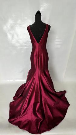 Mac Duggal Red Size 4 Bodycon Jersey Mermaid Dress on Queenly