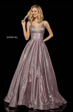 Sherri Hill Pink Size 2 Shiny Spaghetti Strap Pageant Ball gown on Queenly