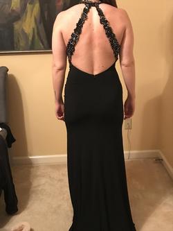 Jovani Black Size 4 Side Slit Pageant Straight Dress on Queenly