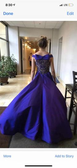 Sherri hill couture Purple Size 0 Floor Length Flare Straight Dress on Queenly