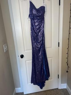 Sherri Hill Purple Size 0 Side Slit Mermaid Dress on Queenly