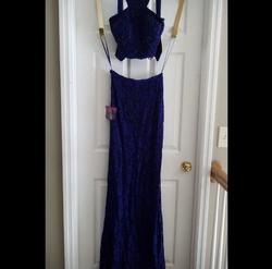 Jovani Purple Size 4 Two Piece Straight Dress on Queenly