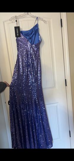 Sherri Hill Purple Size 0 Blue Straight Dress on Queenly