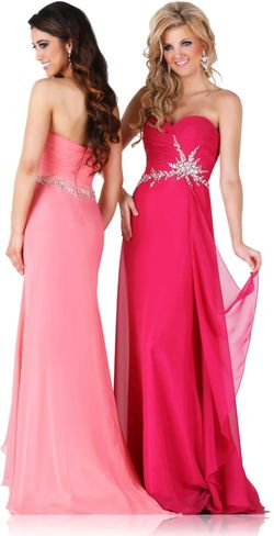 Style 3748 Epic Formals by Karishma Creations Pink Size 14 Sequin Bridesmaid Floor Length Straight Dress on Queenly