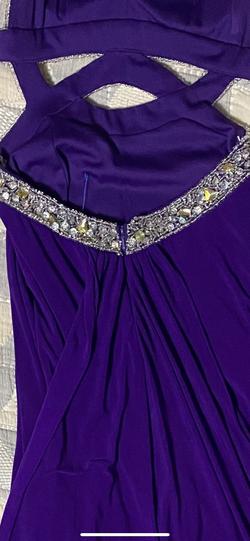 Jasz Couture Purple Size 4 Halter A-line Dress on Queenly