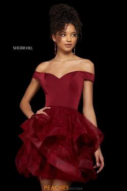 Sherri Hill Red Size 14 Plus Size Cocktail Dress on Queenly