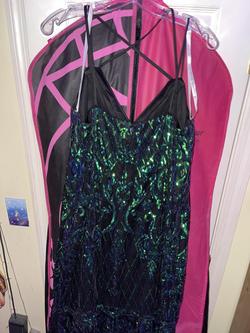 Rachel Allan Multicolor Size 16 Fitted Mermaid Dress on Queenly