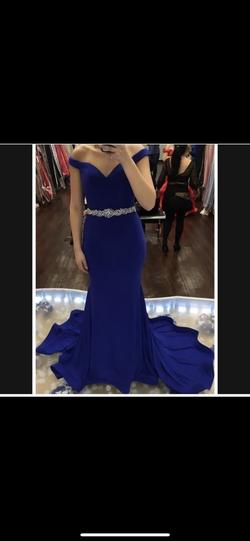 Jovani Royal Blue Size 8 Prom Mermaid Dress on Queenly