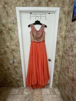 Sherri Hill Orange Size 10 Straight Dress on Queenly