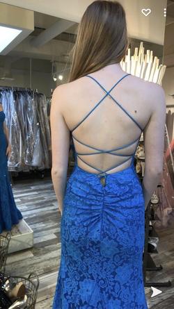 Sherri Hill Light Blue Size 0 Mermaid Dress on Queenly