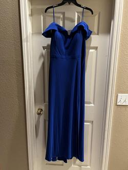 Morgan & Co. Blue Size 18 Homecoming Side Slit Straight Dress on Queenly