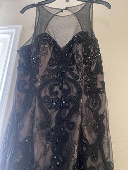 Betsy Adam Black Size 8 Ball gown on Queenly