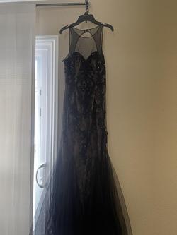 Betsy Adam Black Size 8 Ball gown on Queenly